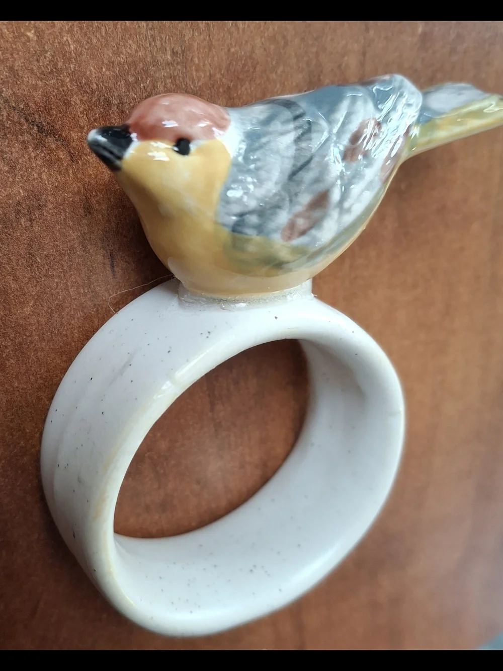 Ceramic Bird Napkin Ring